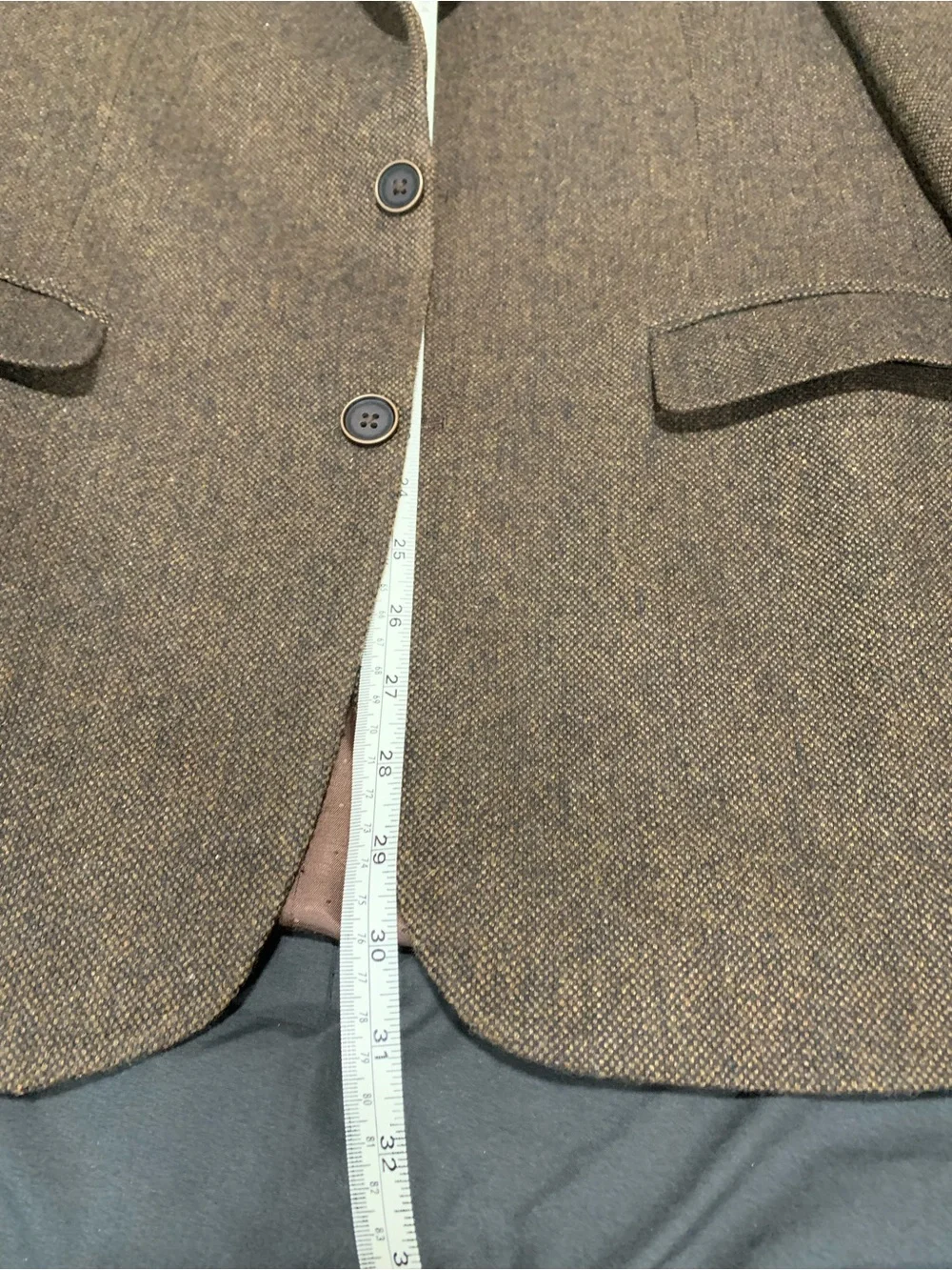 Tommy Hilfiger Brown Tweed Sport Coat - Wool Blend